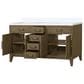 Lexora Home Laurel 60" Double Bathroom Vanity in Grey Oak with White Quartz Top and Rectangular Sinks, , large