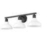 Golden Lighting Carver 3-Light Bath Vanity in Matte Black, , large