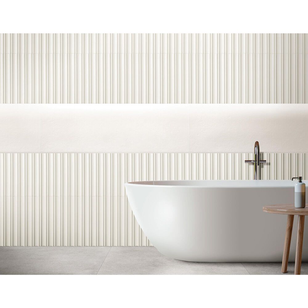 Emser Tubage White 7&quot; x 16&quot; Porcelain Tile, , large