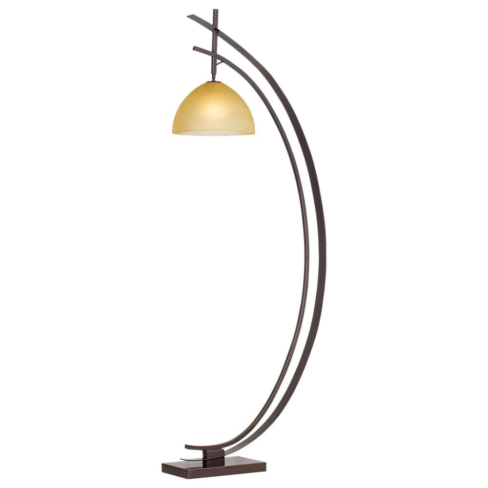 Pacific Coast Lighting Orbit Floor Lamp in Bronze and Gold Edge, , large