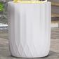 Hearth and Haven Outdoor Round End Table with Inverted Scallop Edge in Antique White, , large