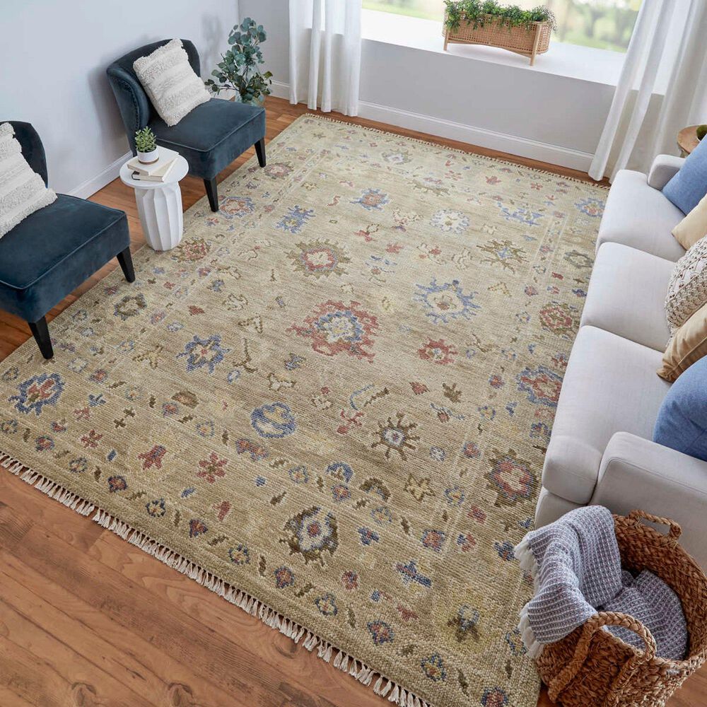 Feizy Fillmore 12&#39; x 15&#39; Light Green Area Rug, , large