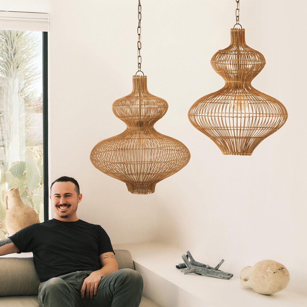 Troy Lighting Irvine 20" 1-Light Pendant in Patina Brass, , large