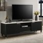 Crown Mark Britany 79" TV Stand in Black, , large