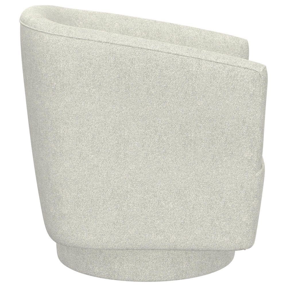 Emerald Home Furnishings Brylee Swivel Accent Chair in White, , large