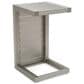 Hearth and Haven Cape Coral C-Shaped Patio Side Table in Silver, , large