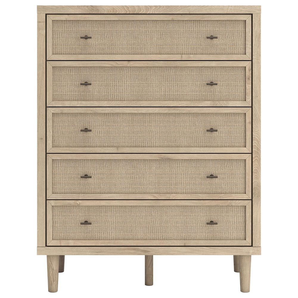 Ashley Cielden 5-Drawer Chest in Tan, , large