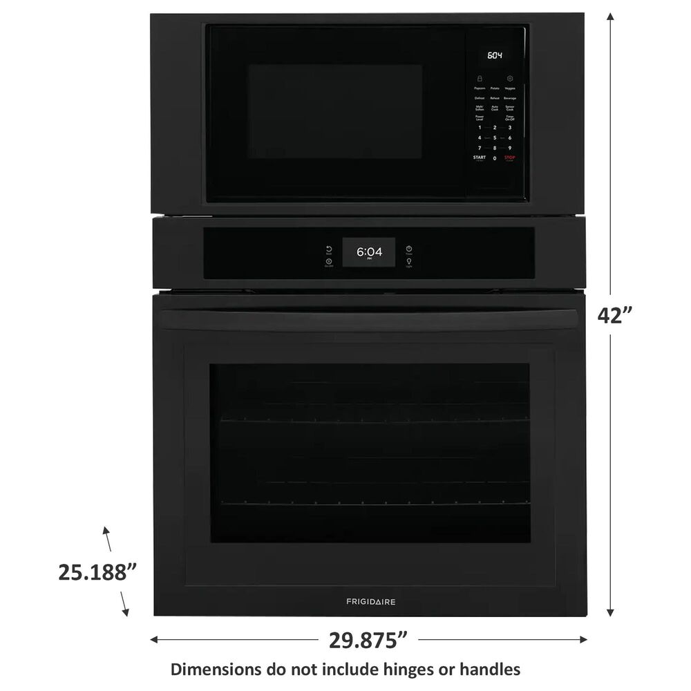 Frigidaire 30&quot; Microwave Combination Wall Oven in Black, , large