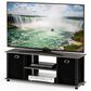 HOMLUX 41.7" Entertainment Center TV Stand with Storage Bins in French Oak Grey and Black, , large