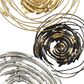Maple and Jade 36" x 14" Contemporary Metal Wall Decor in Black and Gold (Set of 2), , large