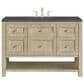 James Martin Vanities Breckenridge 48" Single Vanity in Whitewashed Oak with 3 cm Charcoal Soapstone Quartz Top, , large