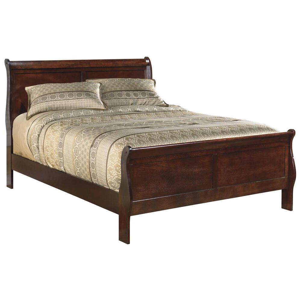 Ashley Alisdair King Sleigh Bed in Dark Brown, , large
