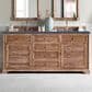 James Martin Vanities Savannah 72" Double Bathroom Vanity in Driftwood with 3 cm Charcoal Soapstone Quartz Top and Rectangular Sinks, , large