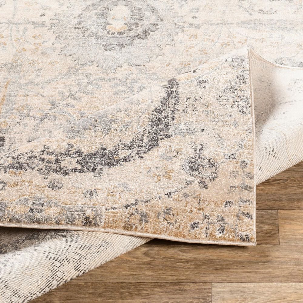 Surya Indigo IGO-2319 2&#39; x 2&#39;9&quot; Black, Gray and Beige Scatter Rug, , large