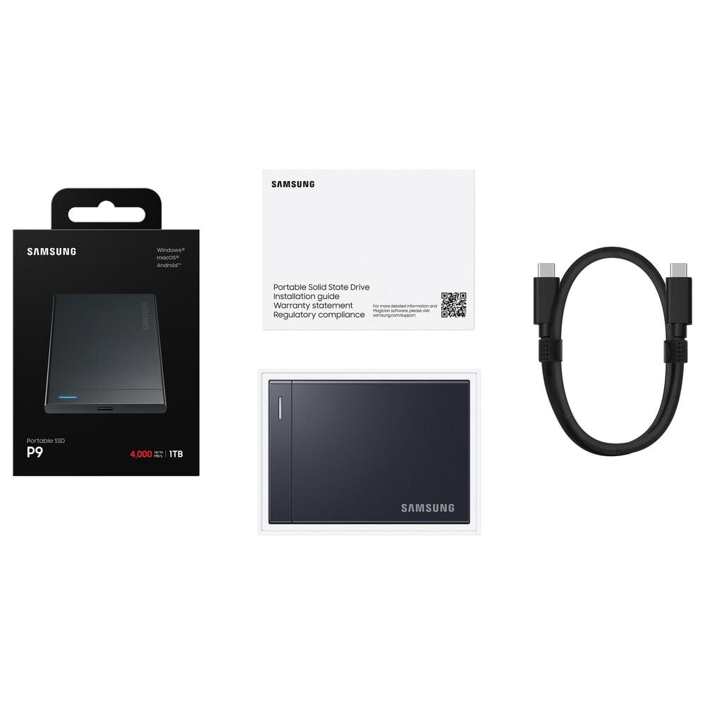 Samsung 1TB P9 Portable SSD in Black, , large