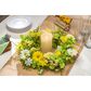 The Gerson Company 20" Floral Wreath in Green, White and Yellow, , large