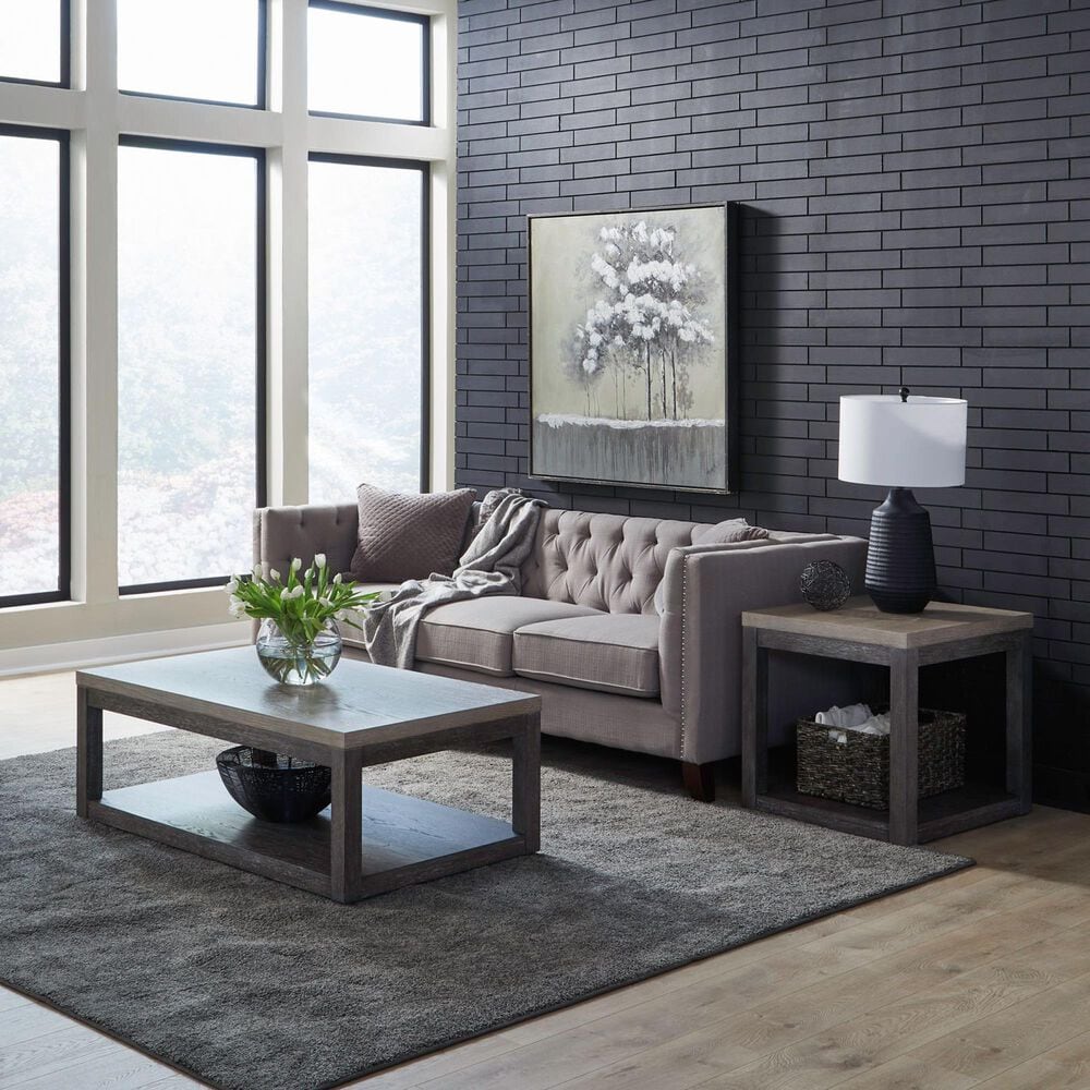 Belle Furnishings Piedmont End Table in Charcoal and Ash, , large