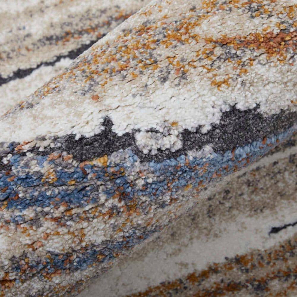 Feizy Rugs Gilmore 39MQF Ivory and Multicolor 5&#39;3&quot; x 8&#39; Area Rug, , large