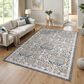 ROW by Oriental Weavers Cavett CAV06 Blue and Gold 9"10" x 13" Area Rug, , large