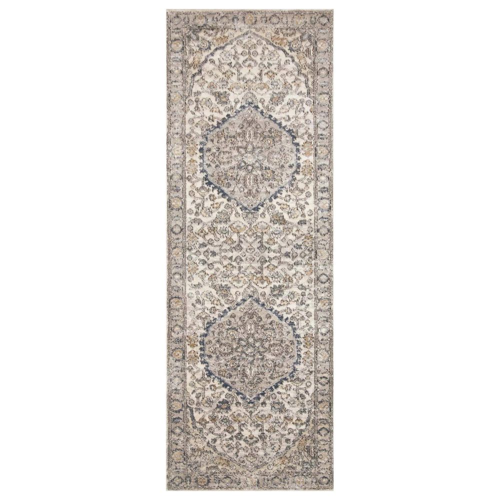 Loloi II Teagan TEA-01 2"8" x 7"6" Natural and Light Grey Scatter Rug, , large