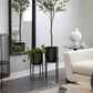 Maple and Jade Deep Recessed Dome Indoor/Outdoor Planter with Removable Stand in Polished Black (Set of 2), , large