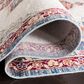 Safavieh Aria Oriental 2" x 8" Ivory and Navy Runner, , large