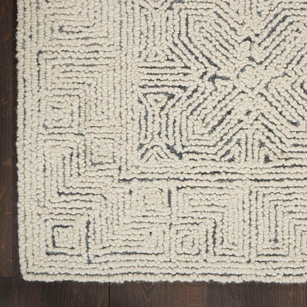 Nourison Colorado 2&#39;3&quot; x 7&#39;6&quot; Ivory and Navy Runner, , large