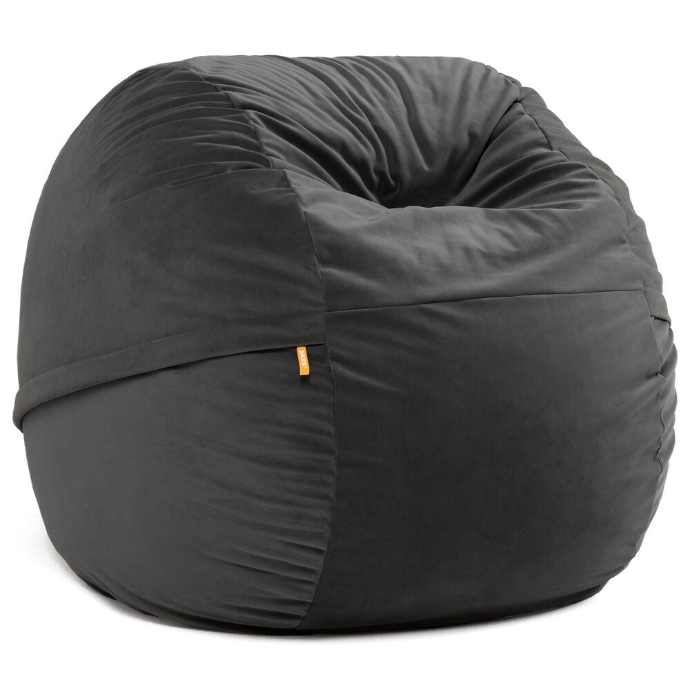Jaxx Saxx 4" Large Round Bean Bag Chair in Black, , large