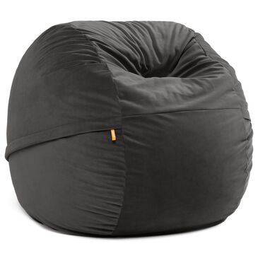 Jaxx Saxx 4" Large Round Bean Bag Chair in Black, , large