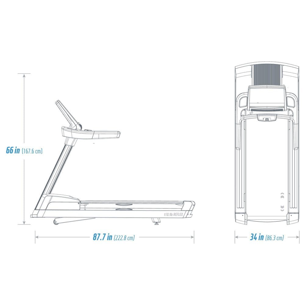 FreeMotion T10.9B REFLEX Treadmill in Black, , large