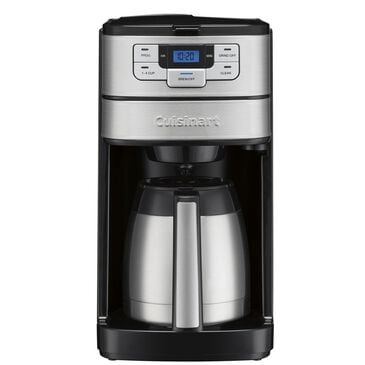 Cuisinart Automatic Grind and Brew 10 Cup Coffee Maker in Black Stainless, , large
