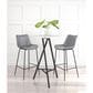 Zuo Modern Byron Barstool in Gray, , large