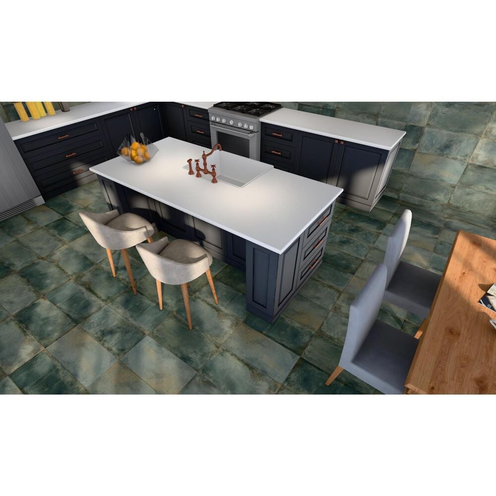 Soho Studio Angela Harris San Francisco Aquamarine 12" x 24" Semi-Polished Porcelain Tile, , large