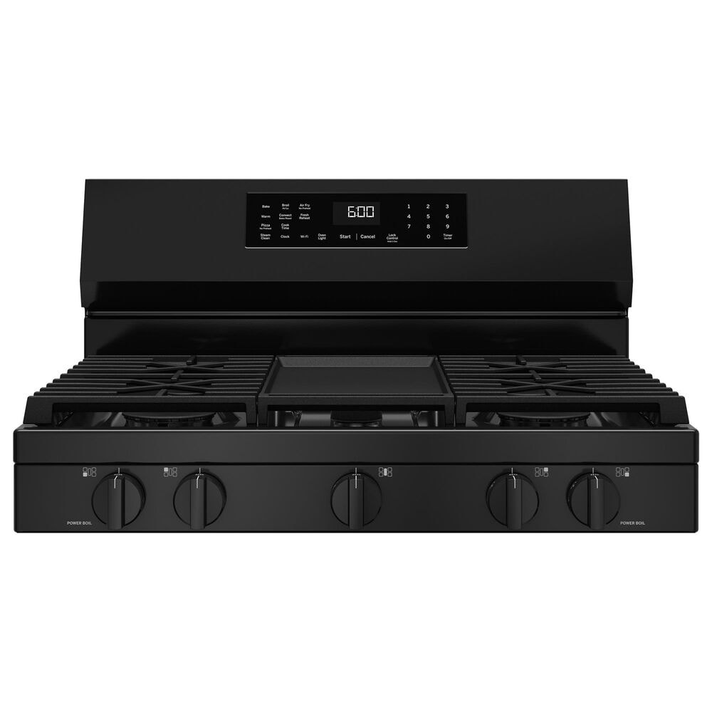 GE Appliances 30&quot; Freestanding Gas Convection Range in Black, , large