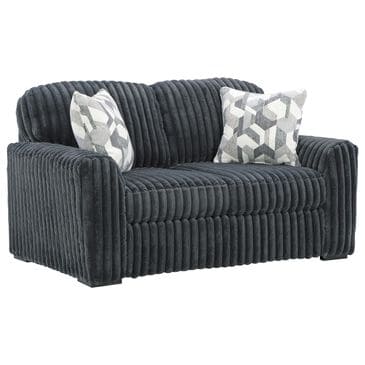 Ashley Midnight-Madness Stationary Loveseat in Gunmetal, , large