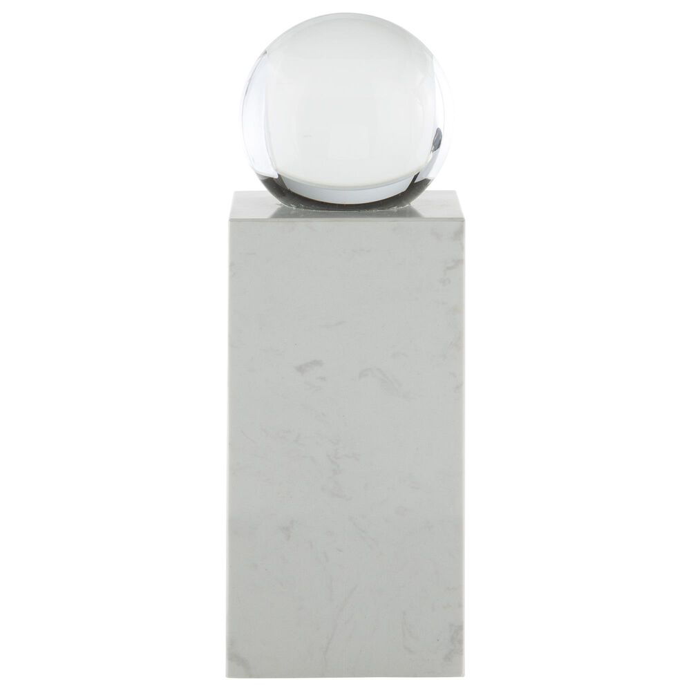 Ashley Sellner 12.25" Sculpture in Clear and White, , large
