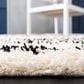 Safavieh Venus Shag VNS603A 5"3" x 7"6" Ivory and Black Area Rug, , large