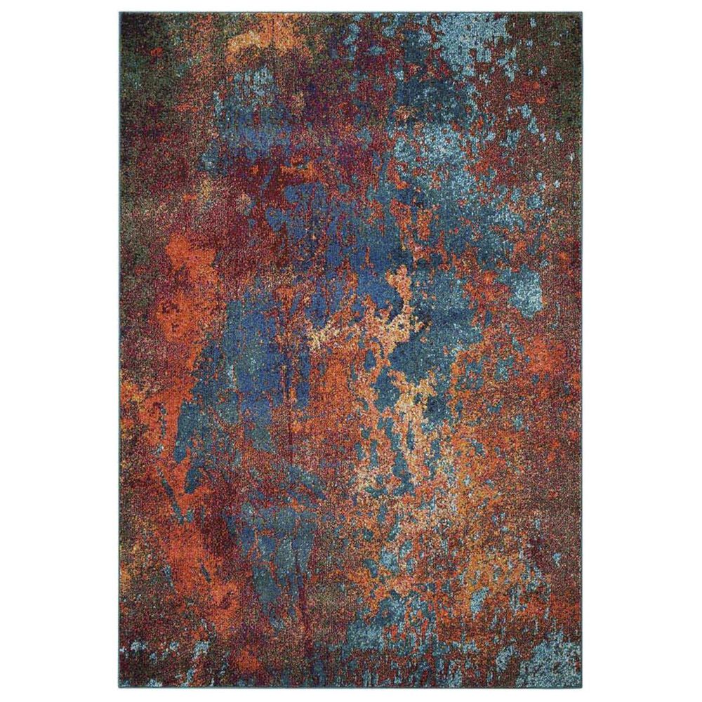 Nourison Celestial CES08 5"3" x 7"3" Atlantic Area Rug, , large