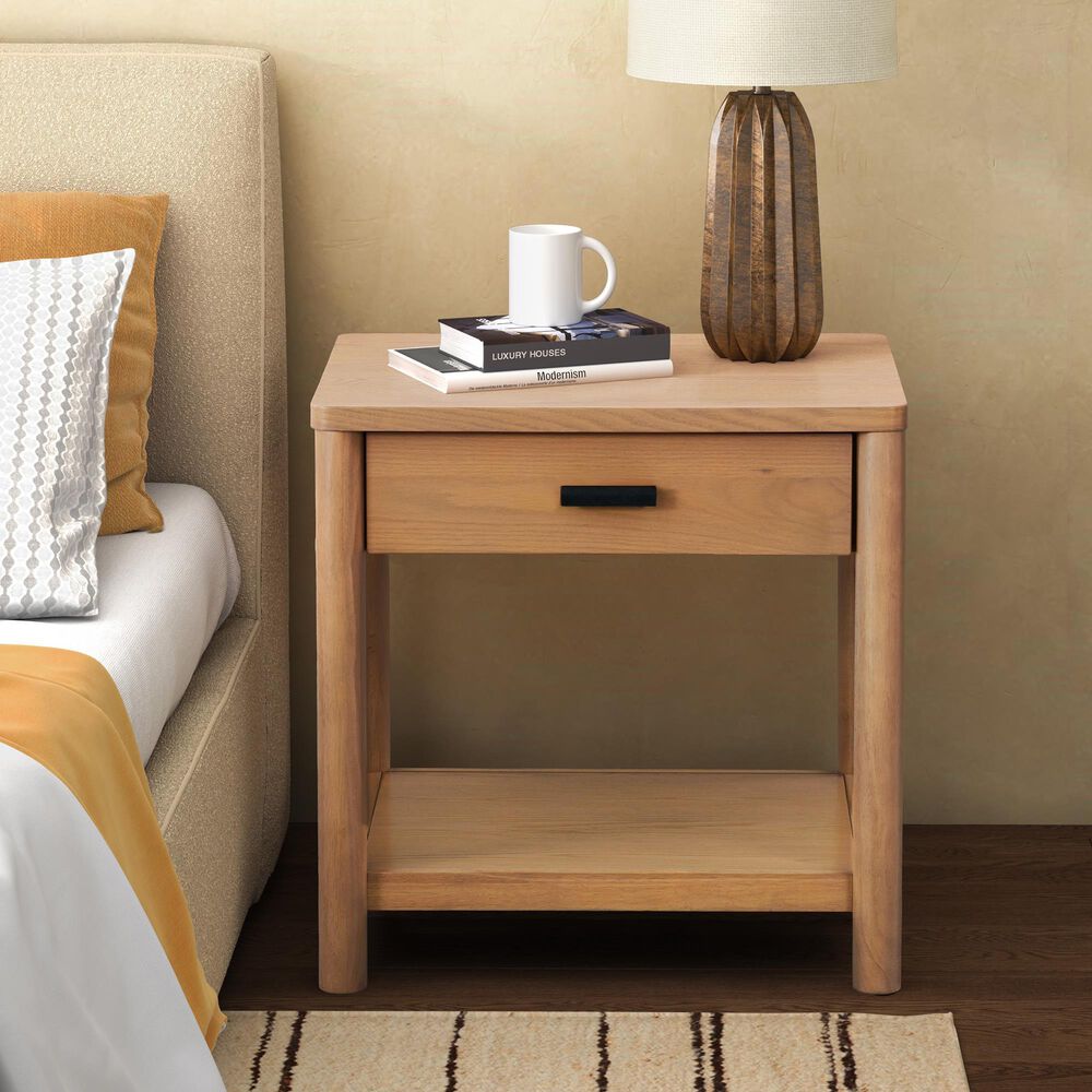 Safavieh Jaylessa 1-Drawer End Table in Natural, , large