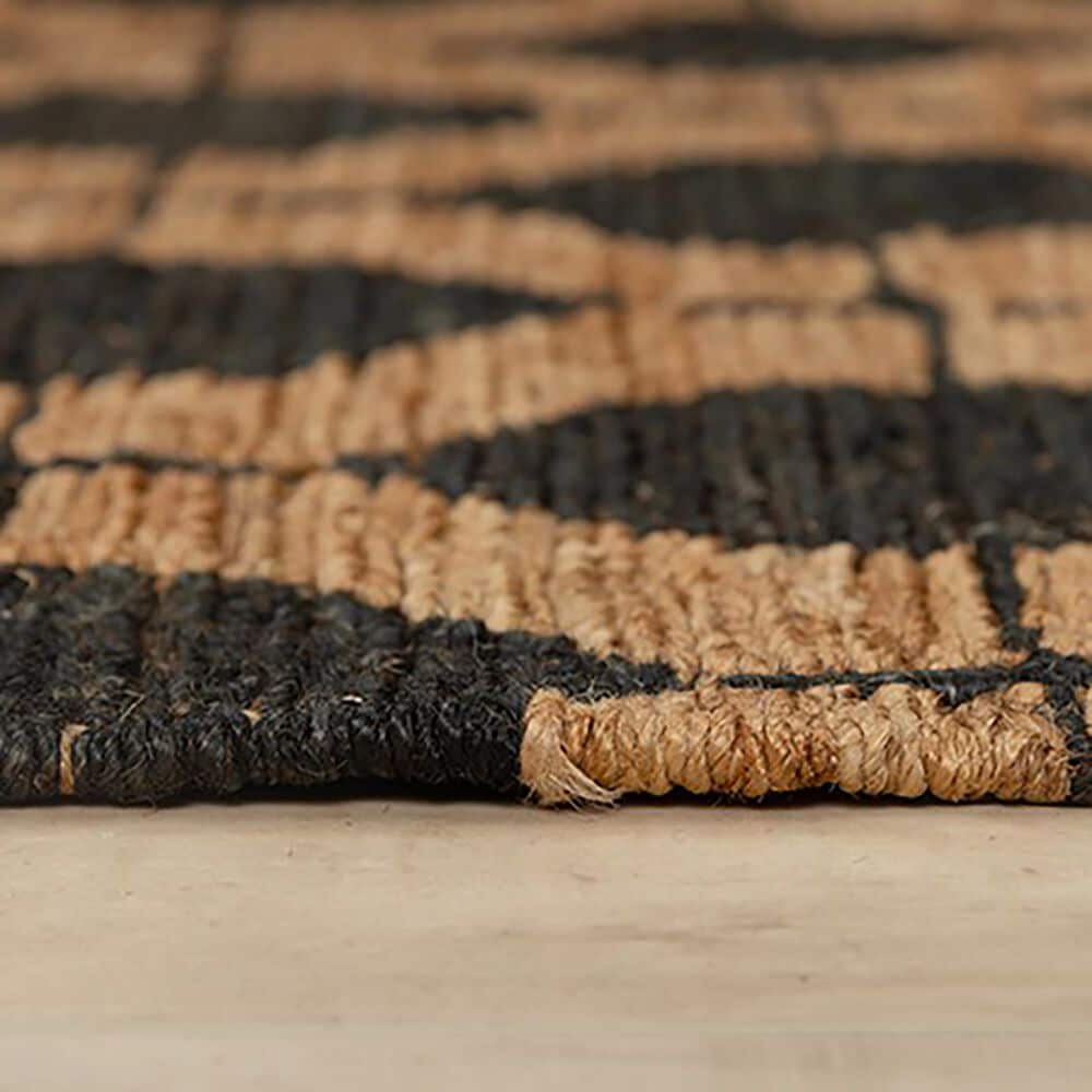 RIZZY Bengal 9&#39; x 12&#39; Black and Neutral Area Rug, , large