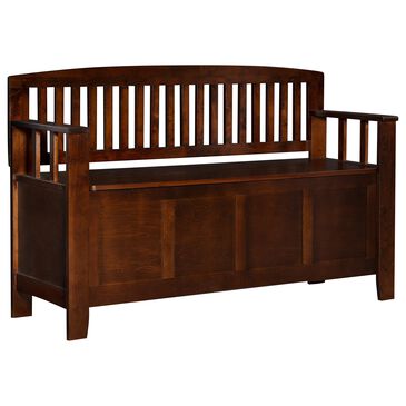 Linden Boulevard Michal Storage Bench in Walnut, , large