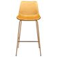 Zuo Modern Tony Extra Tall Bar Chair in Yellow/Gold, , large