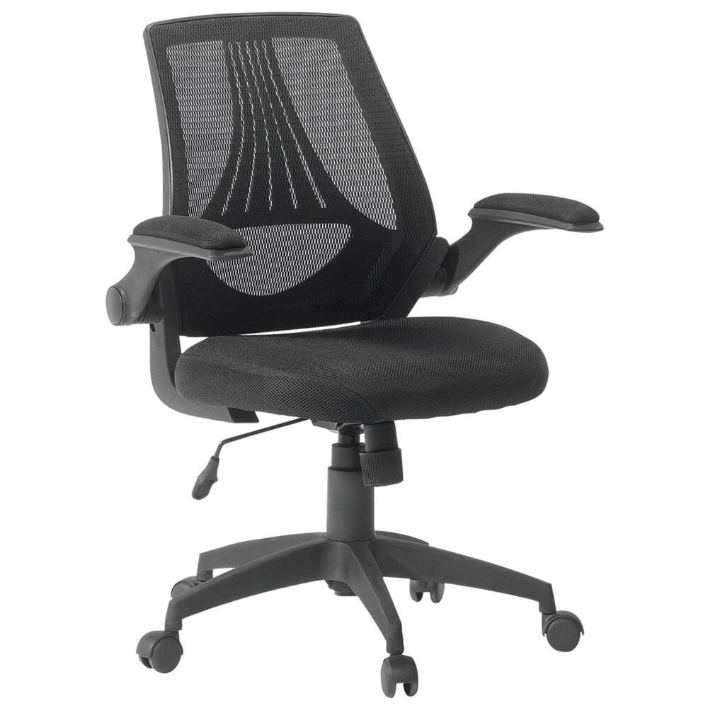 Sauder Mesh Manager"s Chair in Black, , large