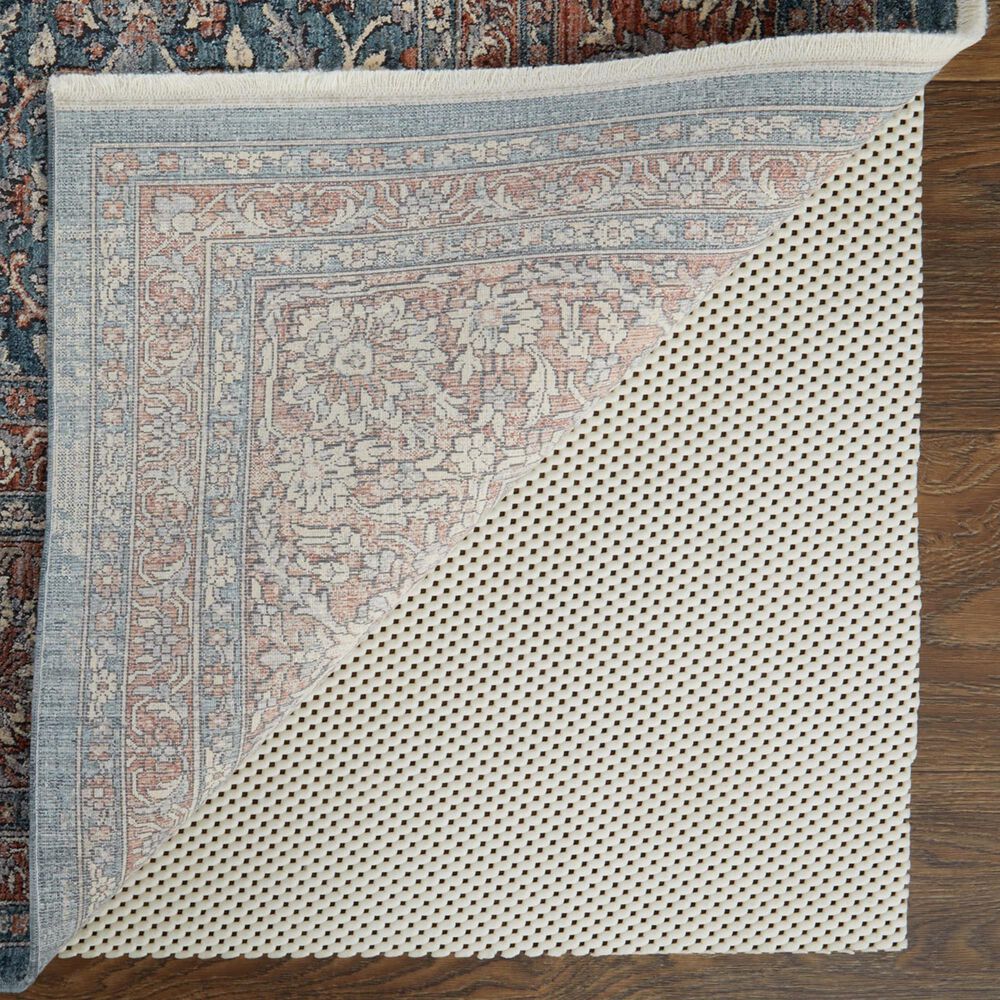 Feizy Marquette 4&#39; x 5&#39;3&quot; Blue and Rust Area Rug, , large
