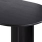 Four Hands Haiden Paden Dining Table in Black Acacia - Table Only, , large