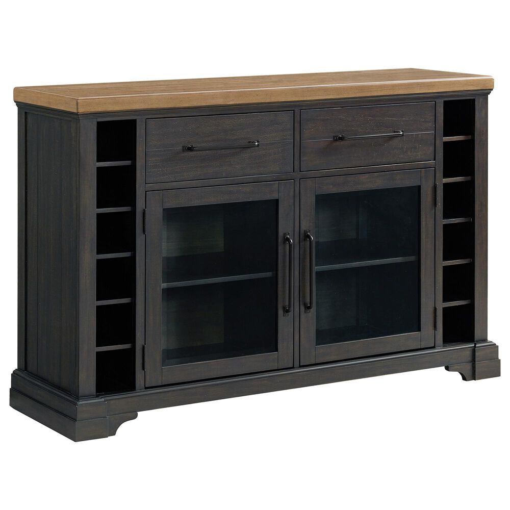 Mayberry Hill Montrose Server with Hutch in Espresso and Brown, , large