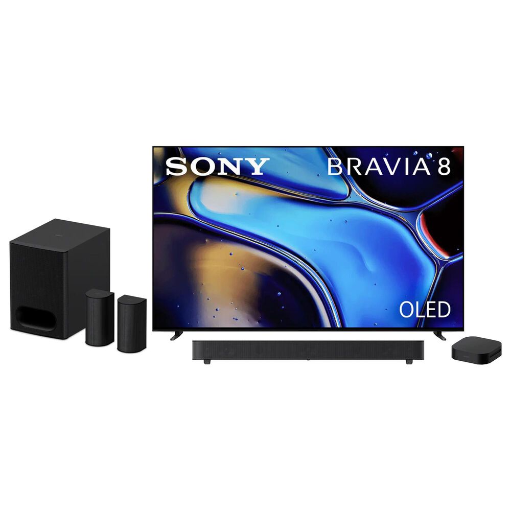 Sony 55" Class Bravia 8 OLED 4K HDR - Smart Google TV with Theater System 6 in Black, , large