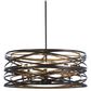 Minka-Lavery Vortic Flow 28" 8-Light Pendant Ceiling Light in Dark Bronze, , large
