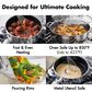 Green Pan Trident Hybrid Nonstick Everyday Pan with Lid in Stainless Steel, , large