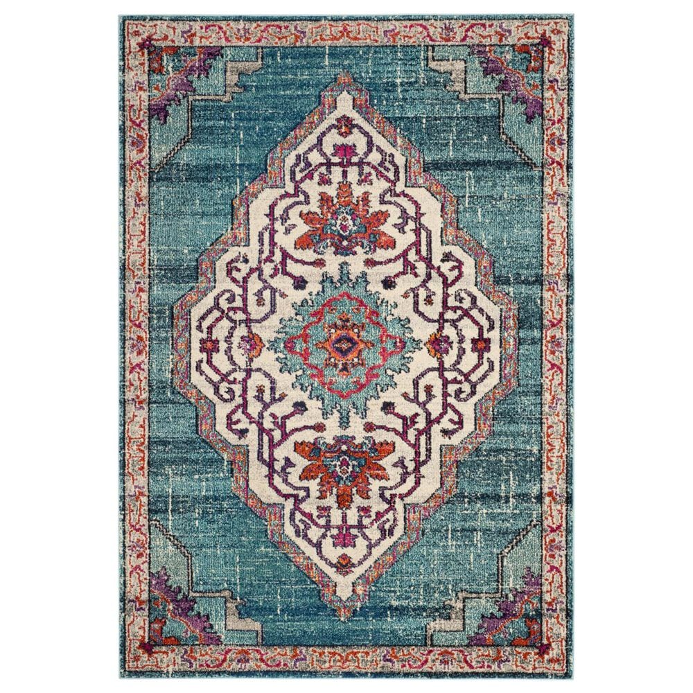 Safavieh Monaco MNC254J 5"1" x 7"7" Blue Area Rug, , large